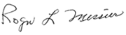 Roger Messier signature